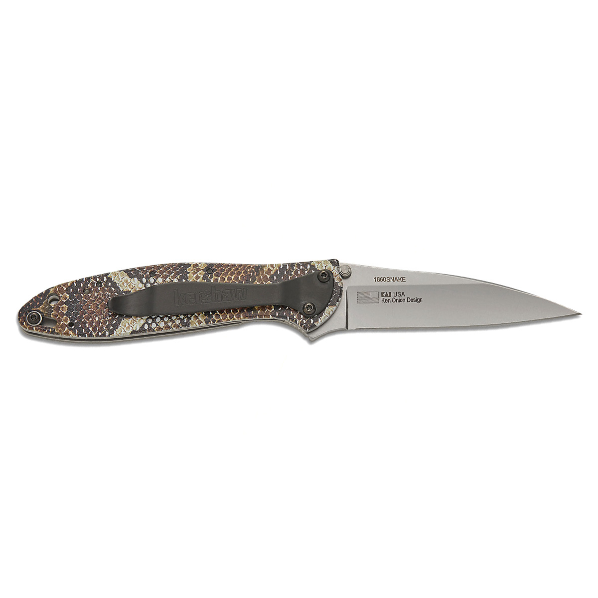 Нож KERSHAW 1660SNAKE Leek Snake Skin — изображение 2