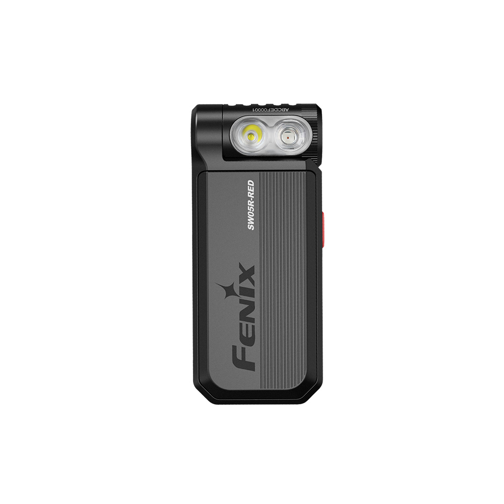 Фонарь Fenix многофункциональный SW05R-RED с красной подсветкой, черный — изображение 2