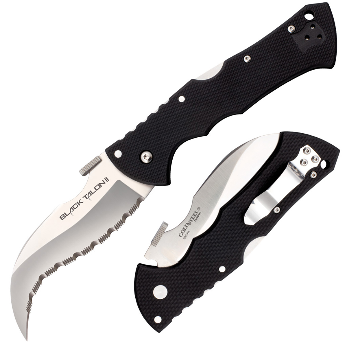 Нож Cold Steel 22BS Black Talon 2 Serrated Edge