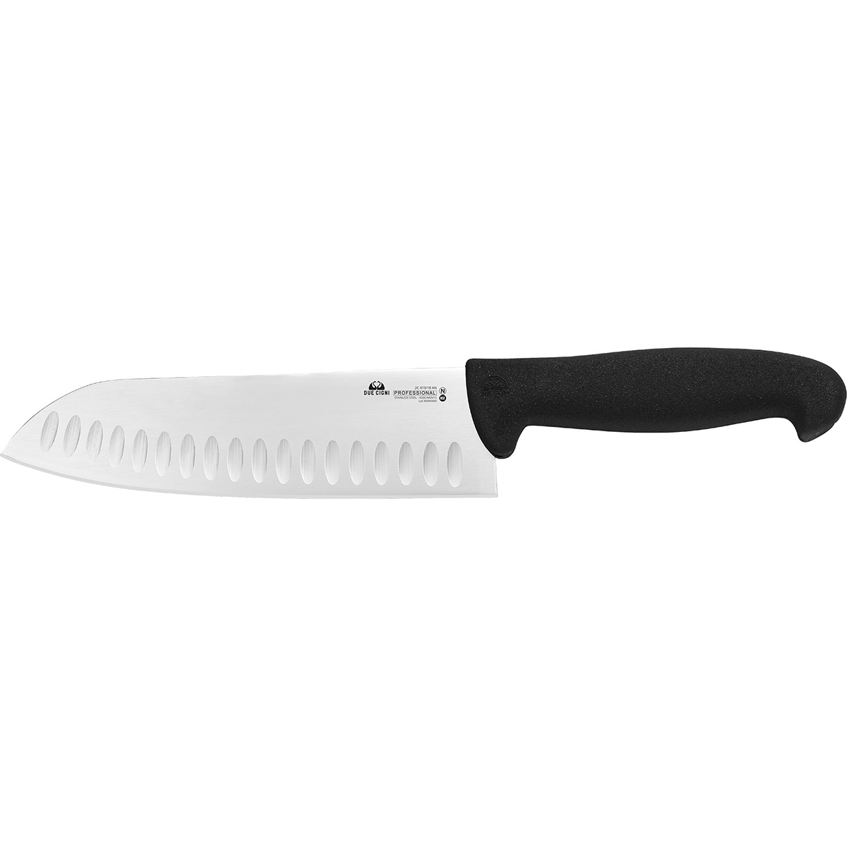 Нож кухонный Due Cigni 2C 419/18 AN SANTOKU WITH SCALLOPS