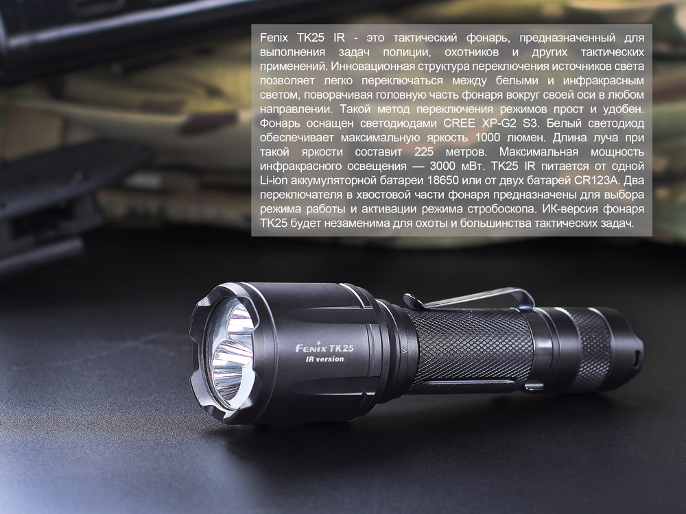 Фонарь Fenix TK25IR — изображение 7
