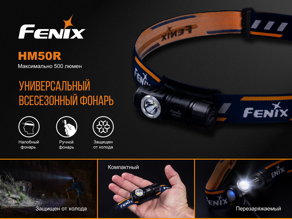 Фонарь Fenix налобный HM50R 700 люмен — изображение 7