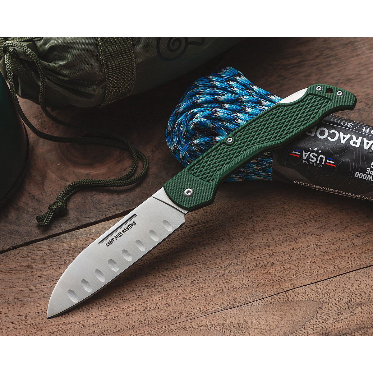 Нож Ontario 4305TC Camp Plus Santoku Lockback — изображение 4