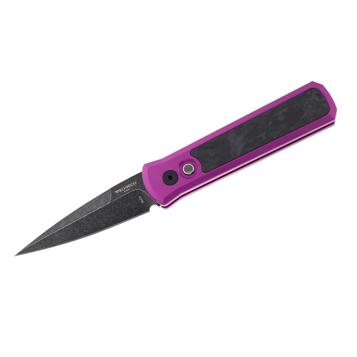 Нож Pro-Tech GODSON 7211-Marble CF Purple DLCW