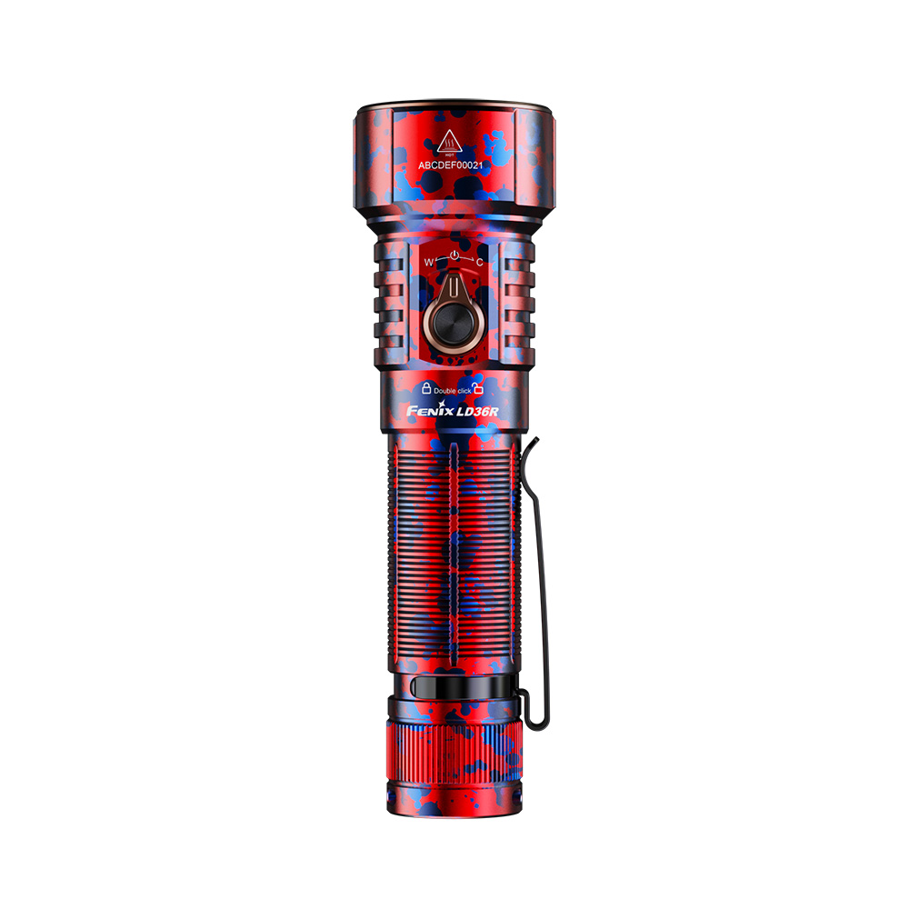 Фонарь Fenix LD36R красный камуфляж RGB с диффузором — изображение 2