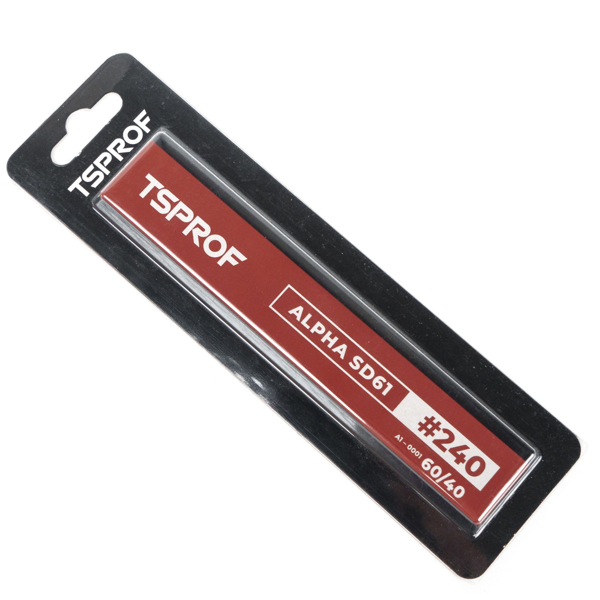 Алмазный брусок для заточки TSPROF Alpha SD61, 60/40 (240 грит) — изображение 4