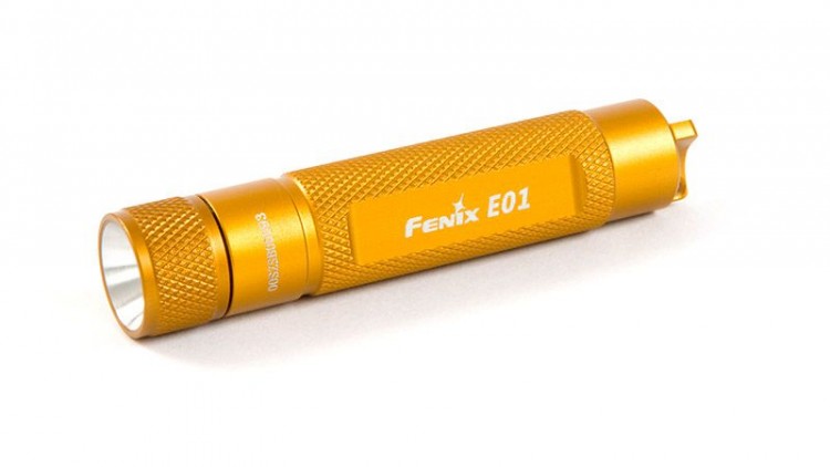 Фонарь Fenix E01 Nichia white GS LED желтый