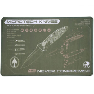 Коврик настольный Microtech SOCOM ELITE AUTO OD GREEN MAT-SEA